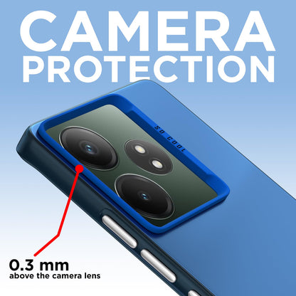 Pikkme Realme GT 6T 5G So Cool Matte Finish Back Cover (Blue)