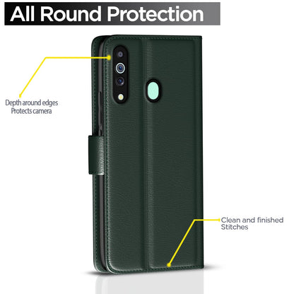 Samsung M30 mobile flip cover in green by Pikkme – photo 4