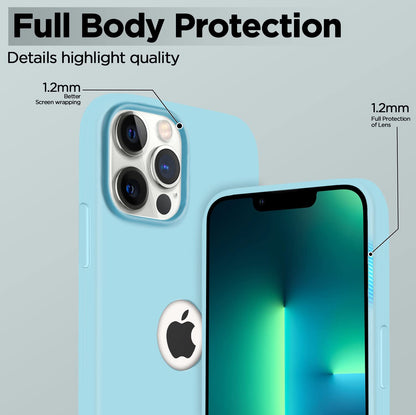 Pikkme iPhone 13 Pro Soft Silicone sea blue mobile back cover – photo 3