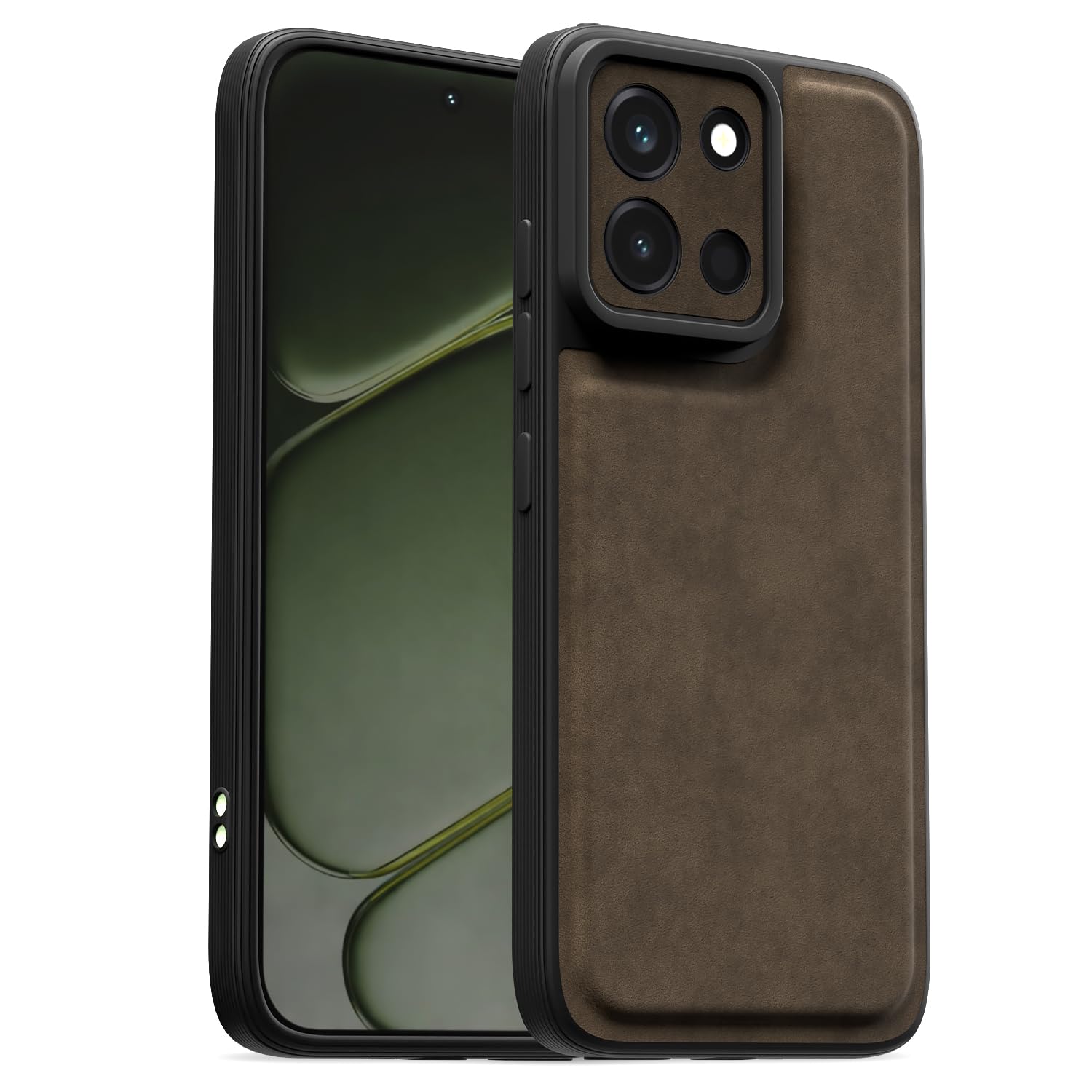 OnePlus Nord 6 5G Leather phone cover in coffee by Pikkme