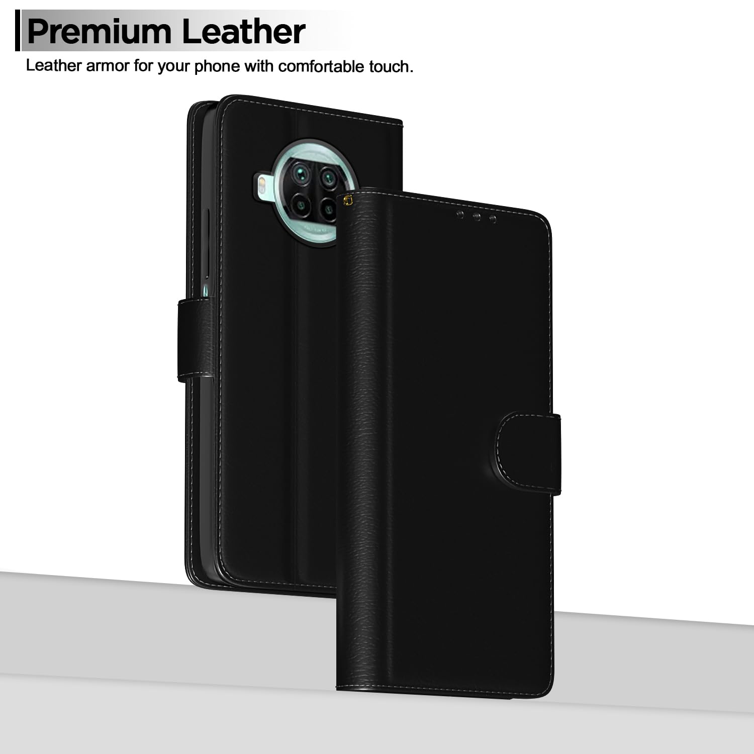 Pikkme black wallet flip cover for Mi 10i – photo 2