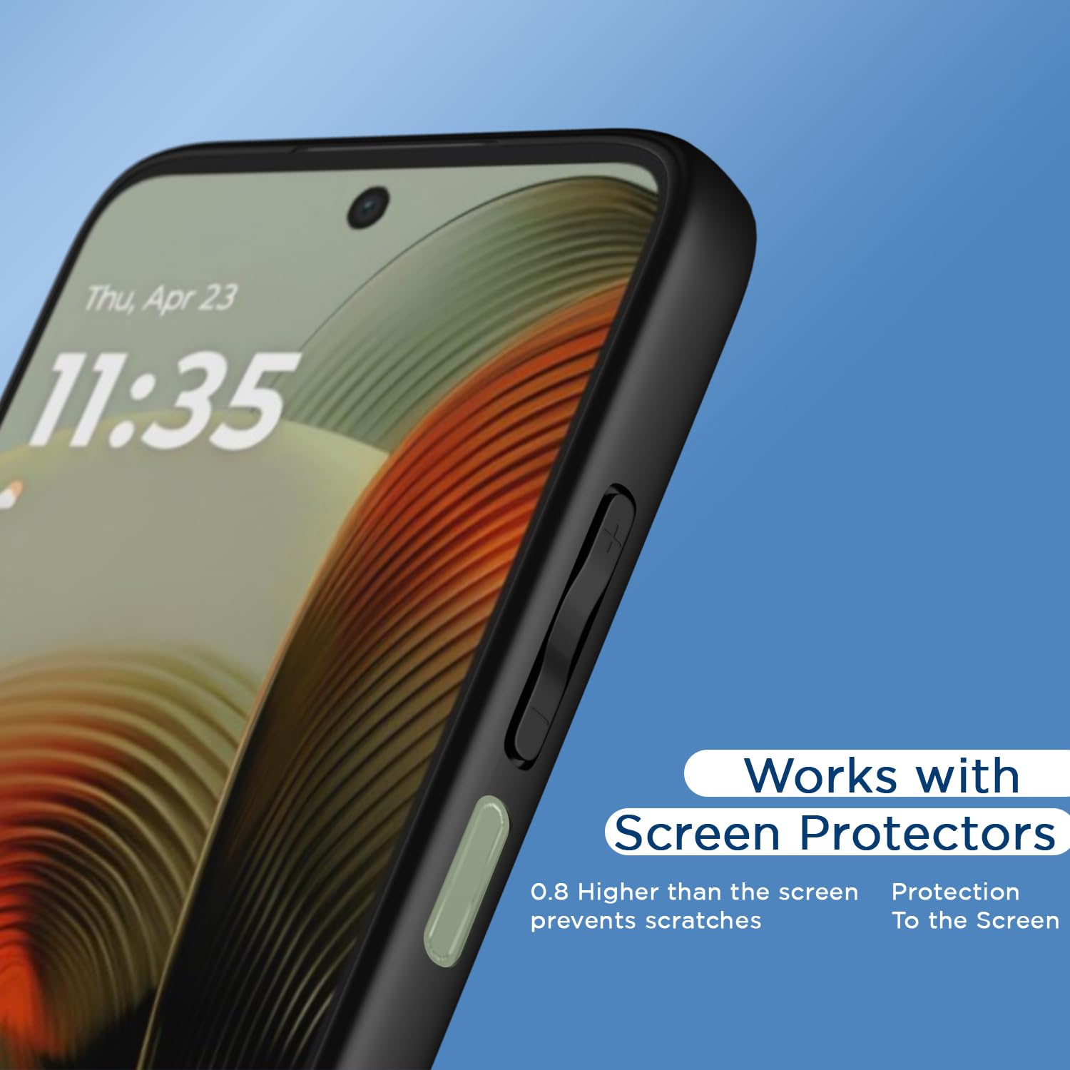 Moto G55 5G mobile back cover in black by Pikkme – photo 7