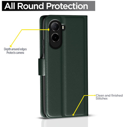 Pikkme green Wallet wallet flip cover for Redmi A7 Pro/Poco C85x 5G/C81 – photo 4