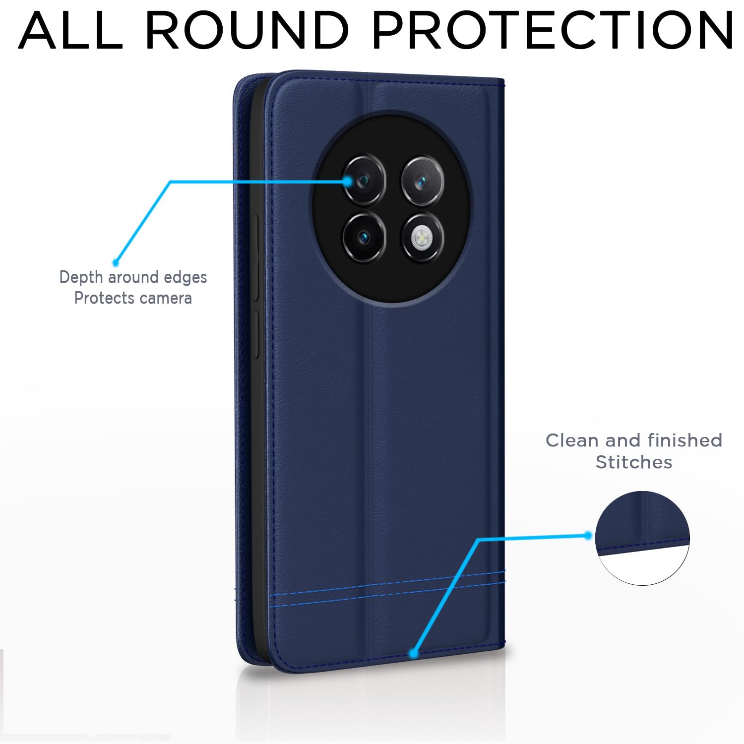 Pikkme blue flip case for Realme 13 Plus 5G/P1 – photo 4