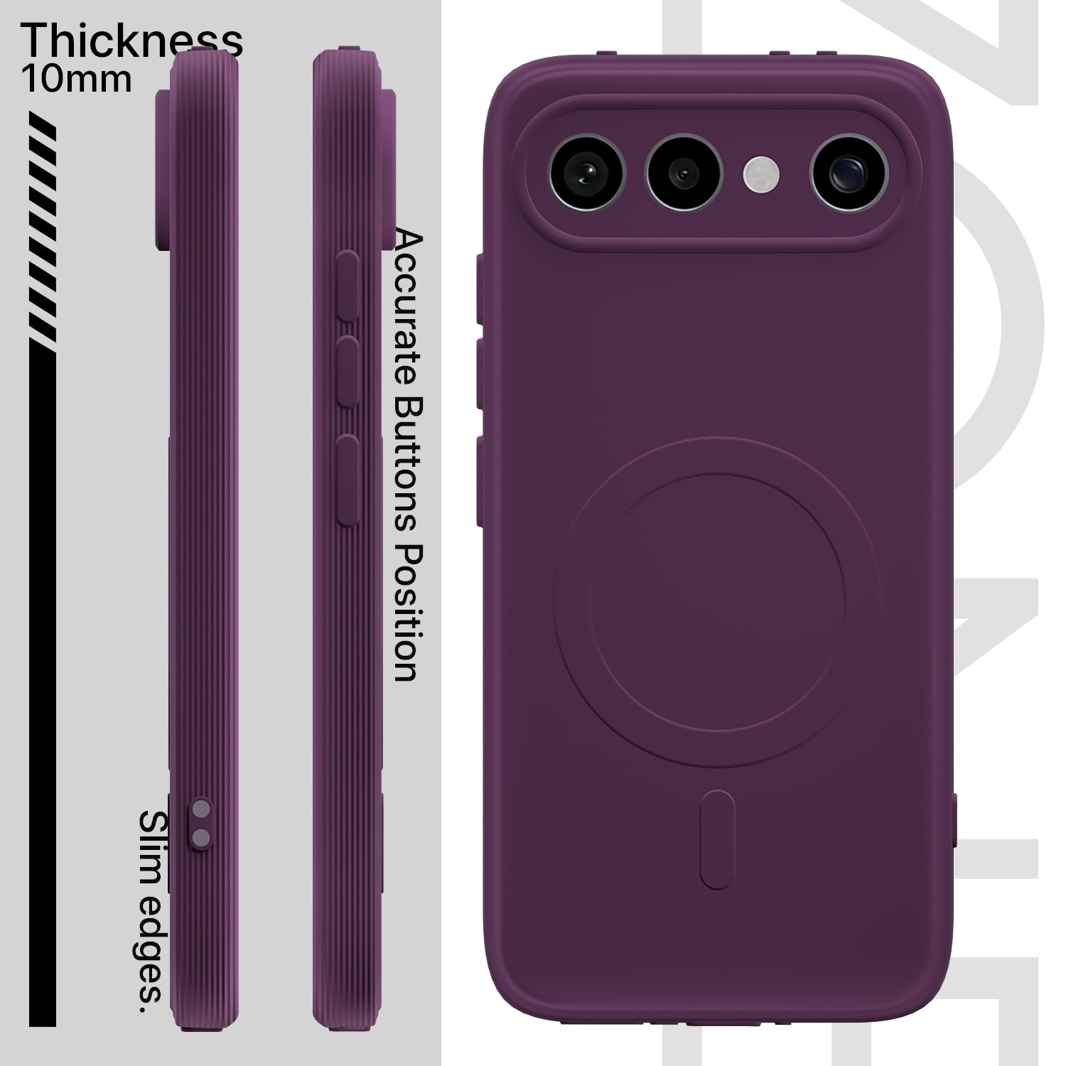 Pikkme purple MagSafe mobile back cover for Vivo X300 FE 5G – photo 3