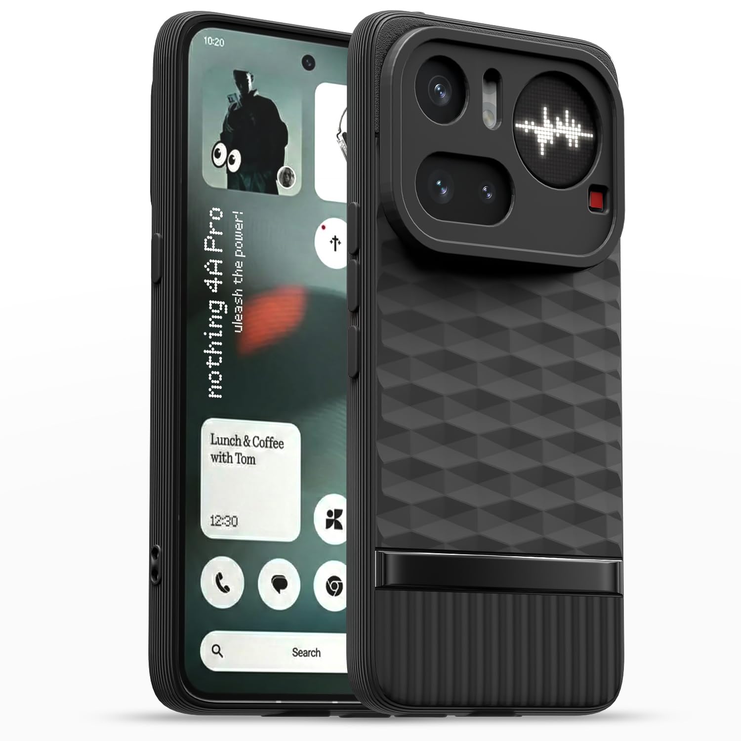 Nothing Phone 4a Pro 5G Silicone phone cover in black by Pikkme