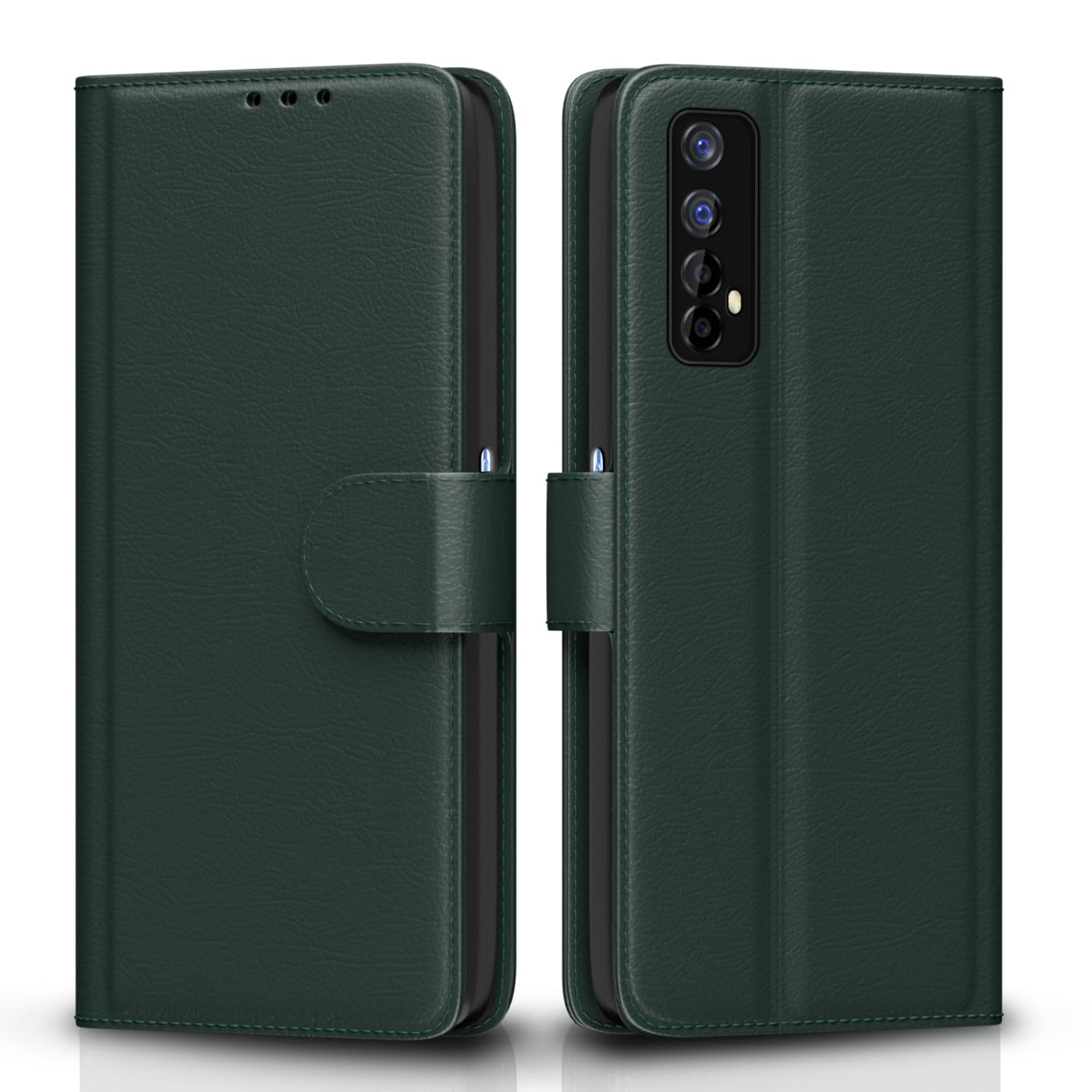 Pikkme Realme 7/Narzo 30 4G/Narzo 20 Pro green mobile flip cover
