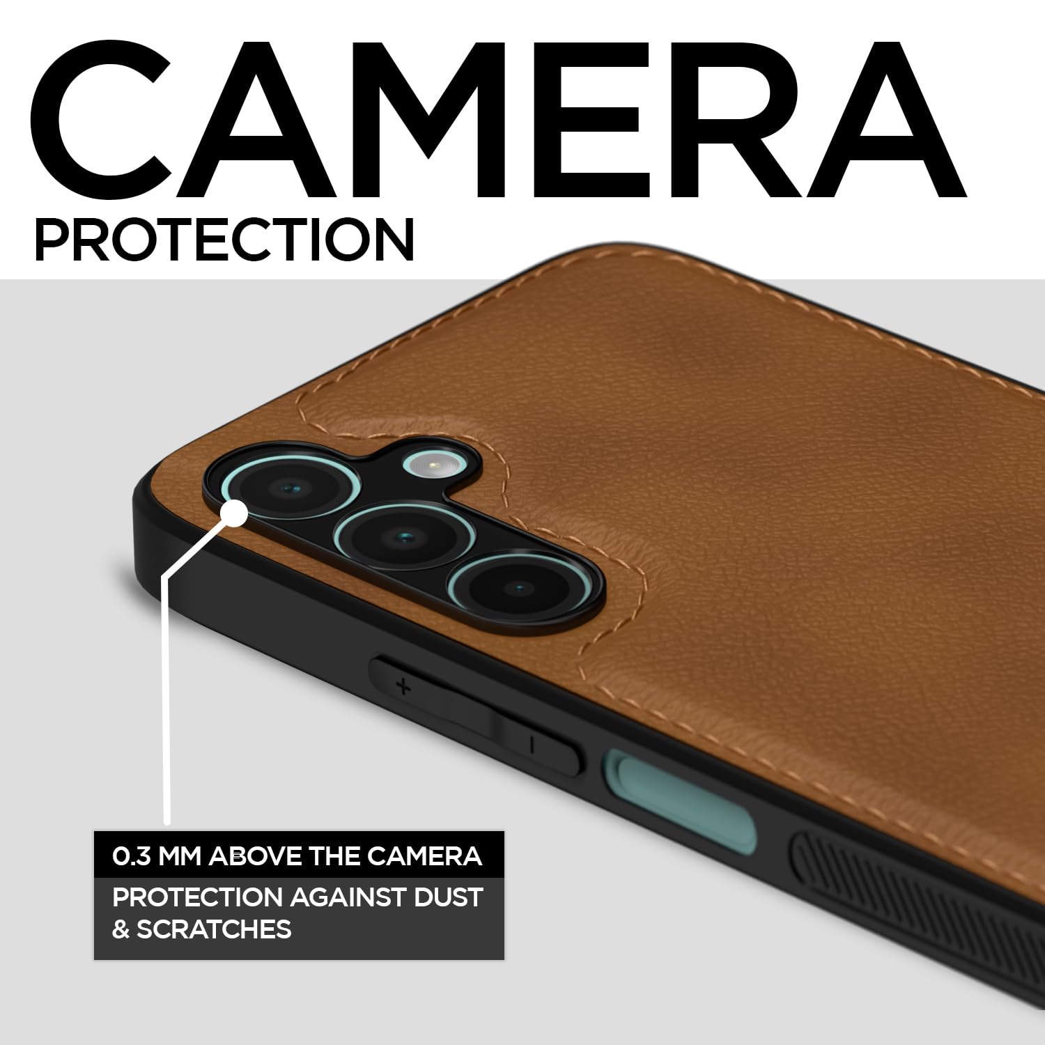 Pikkme Samsung Galaxy A16 5G Leatherback Back Case | Brown