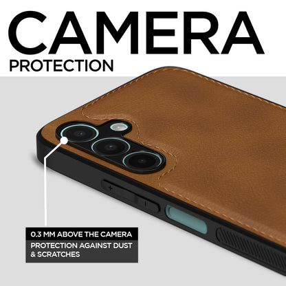 Pikkme Samsung Galaxy A16 5G Leatherback Back Case | Brown