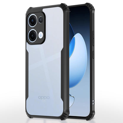 Pikkme Oppo Reno 13 5G Eagle Crystal Clear Transparent Back Cover (Black)