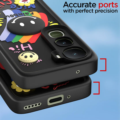 Pikkme black mobile back cover for Vivo Y400 Pro 5G – photo 4