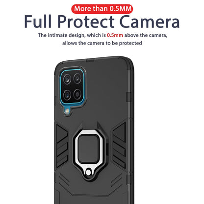 Pikkme Samsung Galaxy M32 4G / M32 Prime D5 Tough Armor Back Cover | Black