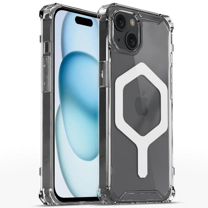 iPhone 15 mobile back cover in transparent mag-safe by Pikkme