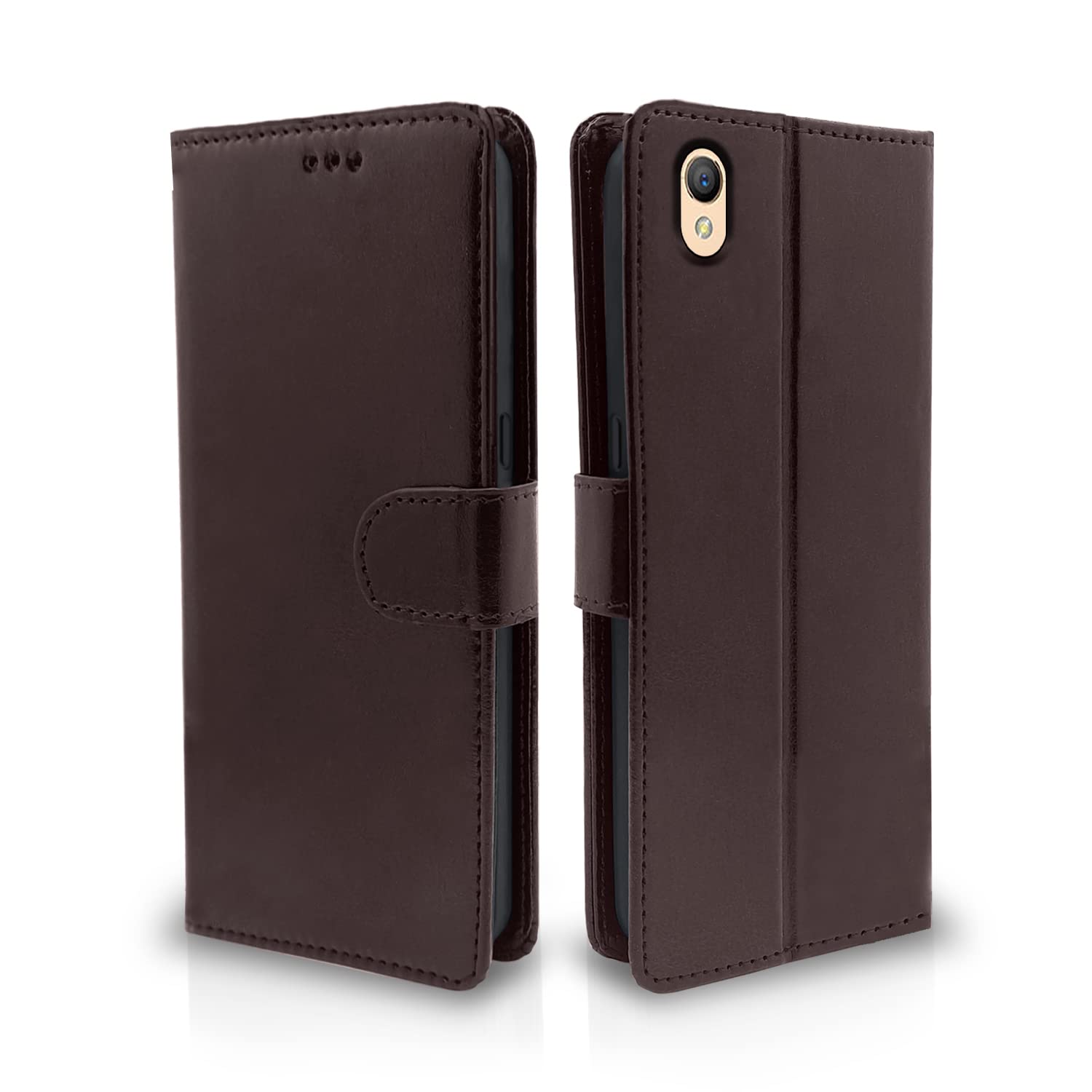 Pikkme Oppo A37 Vintage Flip Cover (Coffee)