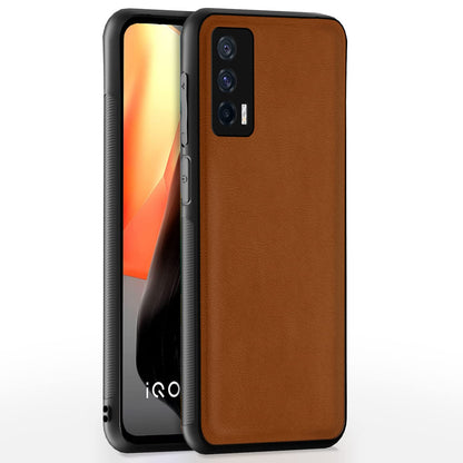 Camel Leather back cover for iQOO 7 5G – Pikkme