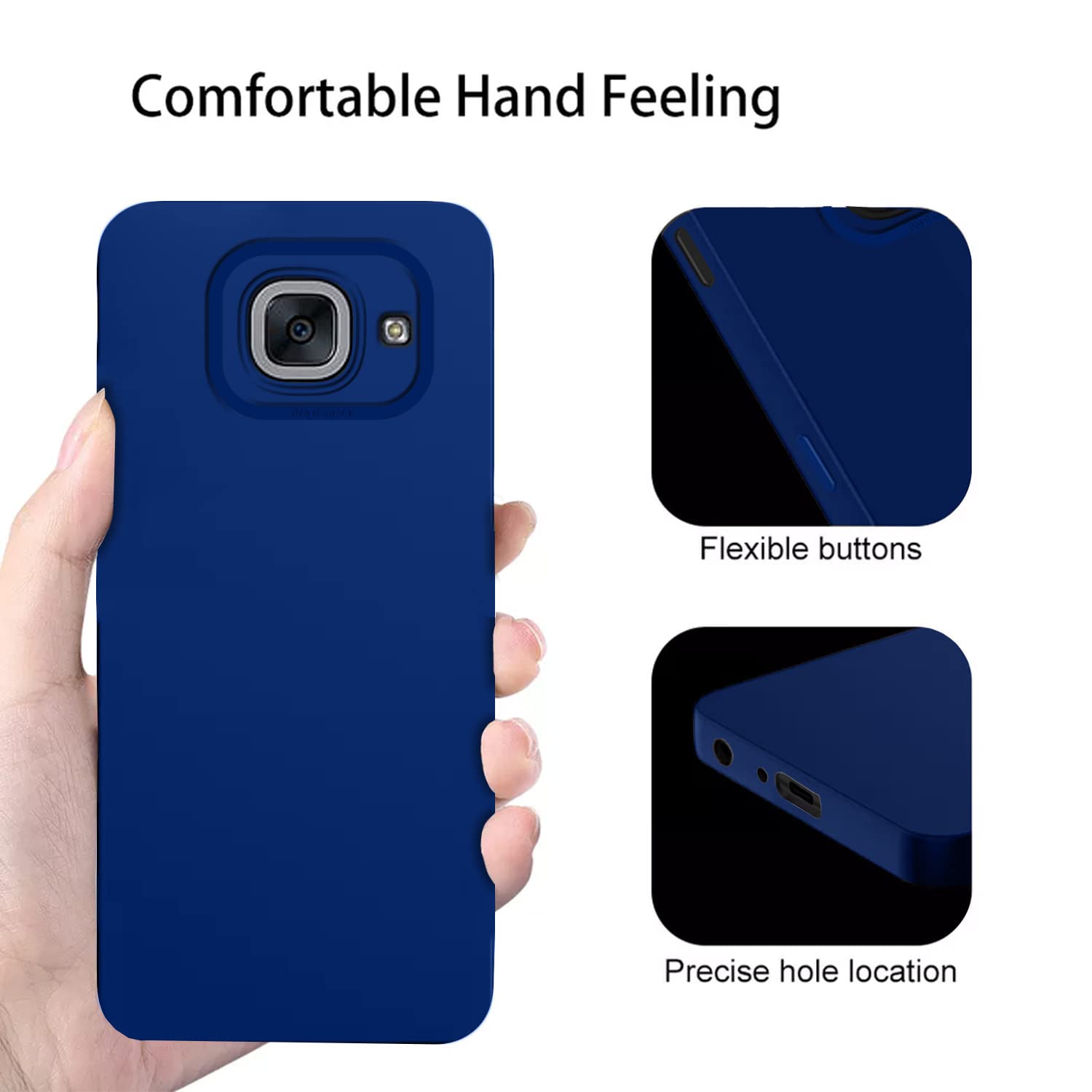 Pikkme Samsung Galaxy J7 Max Liquid Silicone Back Cover | Blue
