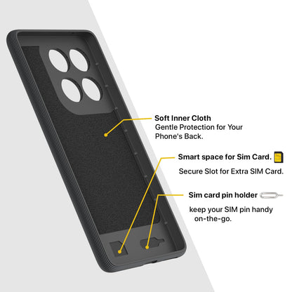 Pikkme Motorola MotoEdge 60 Fusion 5G Gencase Back cover (Grey)