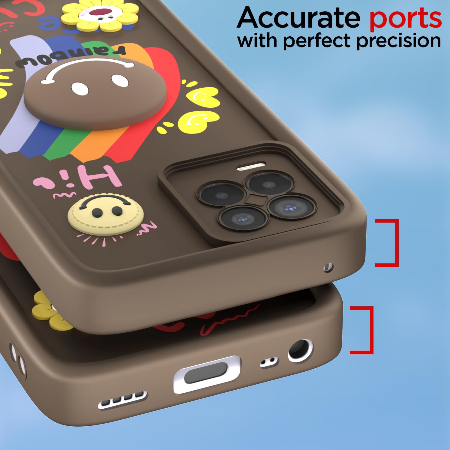 Brown mobile back cover for Realme 9/8s/8/Narzo 30 5G – Pikkme – photo 4