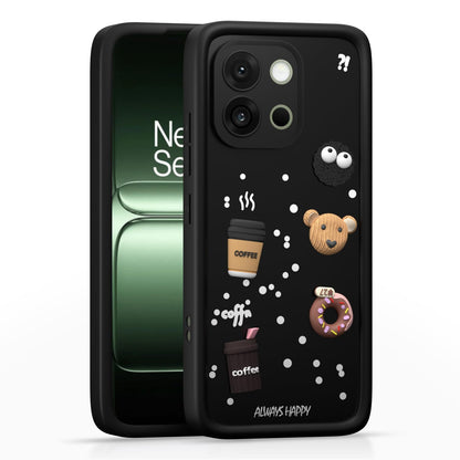 Pikkme black back cover for OnePlus 13S 5G/3D