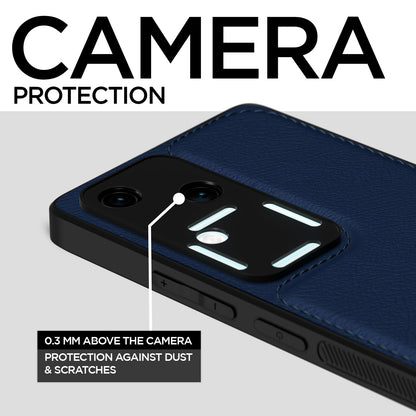 Pikkme Vivo V30 / V30 Pro 5G Leatherback Back Case | Blue