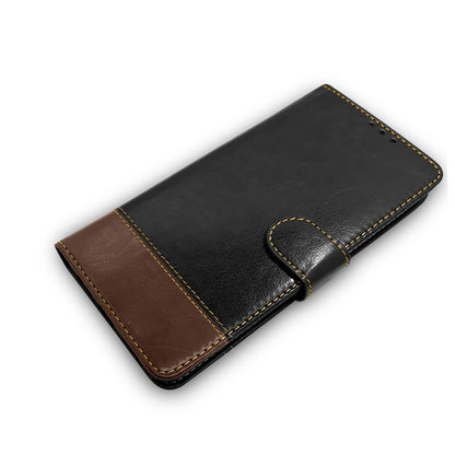 Samsung M04/F04/A04e mobile flip cover in black & brown by Pikkme – photo 7