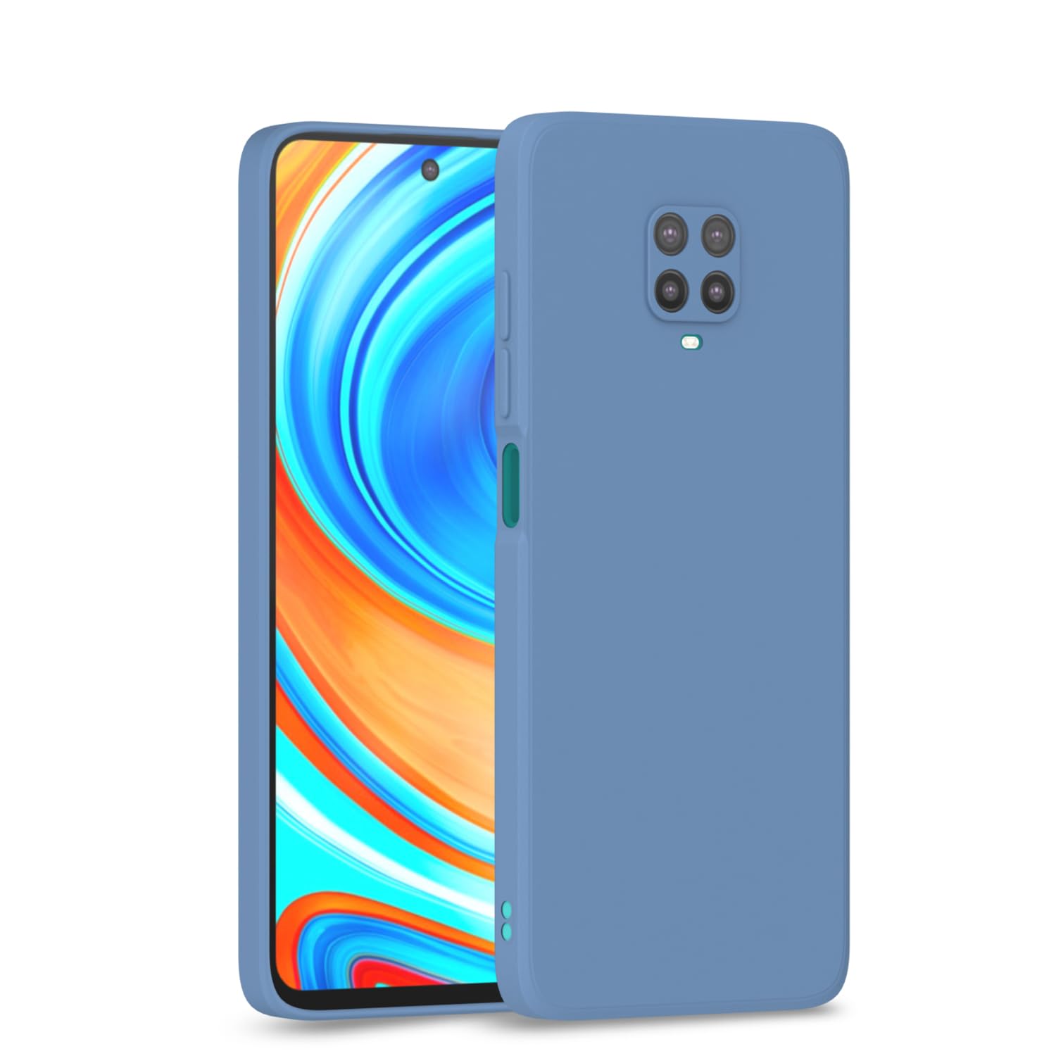 Pikkme  Redmi Note 10 Lite / Redmi Note 9 Pro / Note 9 Pro Max  Liquid Silicone Back Cover Aqua - Blue