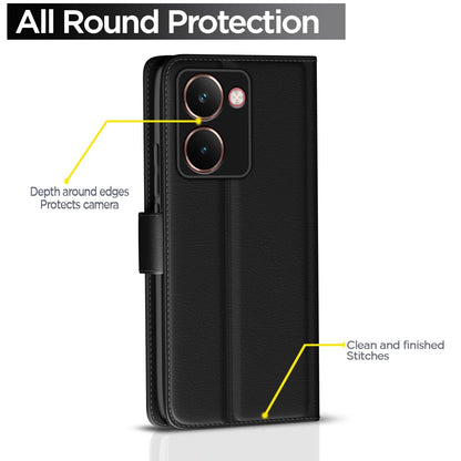 Pikkme Realme P3 Ultra 5G Vintage Flip Cover (Black)