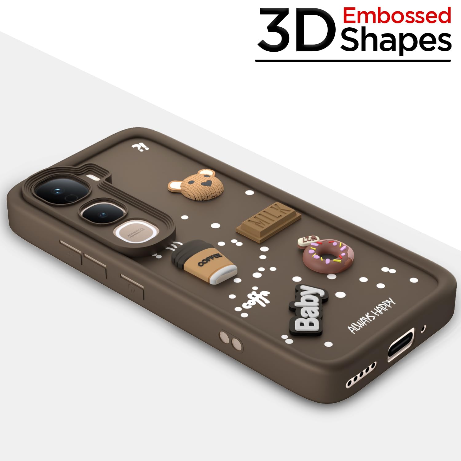 Vivo Y400 Pro 5G/3D phone cover in brown by Pikkme – photo 3