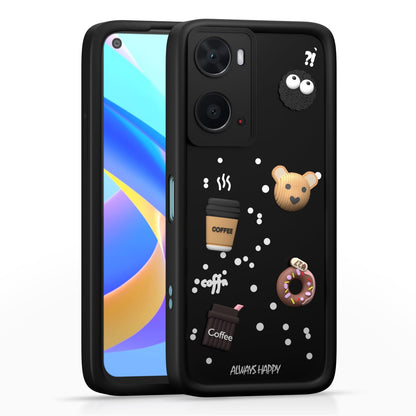 Black mobile cover for Oppo A76/A96/A36 – Pikkme