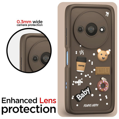 Pikkme brown Silicone back cover for Redmi A3 (2024)/A3x/Poco C61 – photo 5