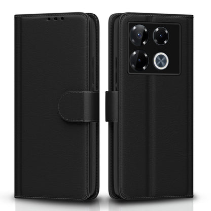 Pikkme black Wallet flip cover for Infinix Note 40 Pro Plus 5G