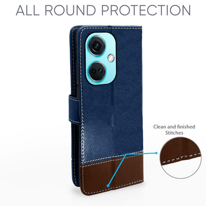 OnePlus Nord CE 3 5G flip case in blue & brown by Pikkme – photo 4