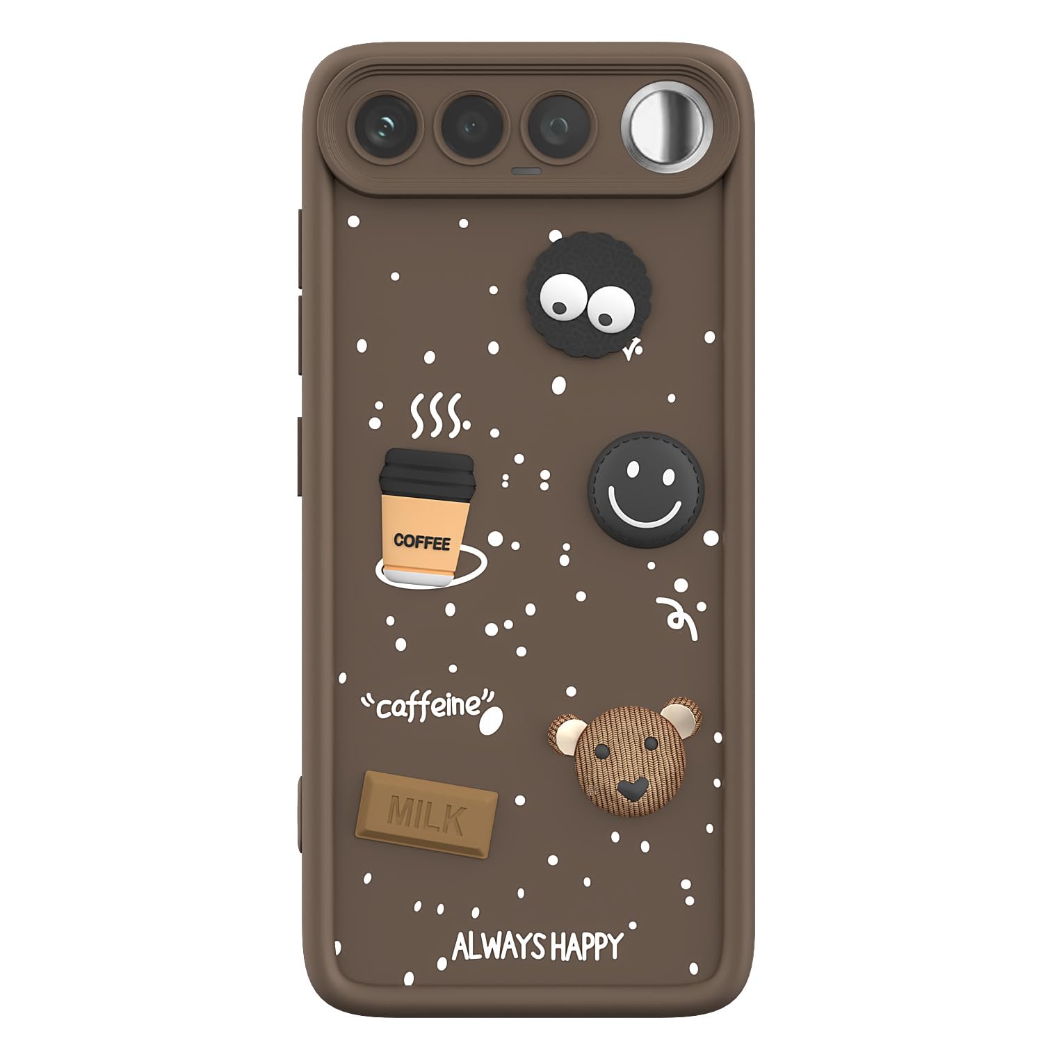 Realme 16 5G/3D Silicone mobile back cover in brown by Pikkme – photo 7