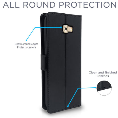 Pikkme black wallet flip cover for Samsung C7 Pro – photo 4