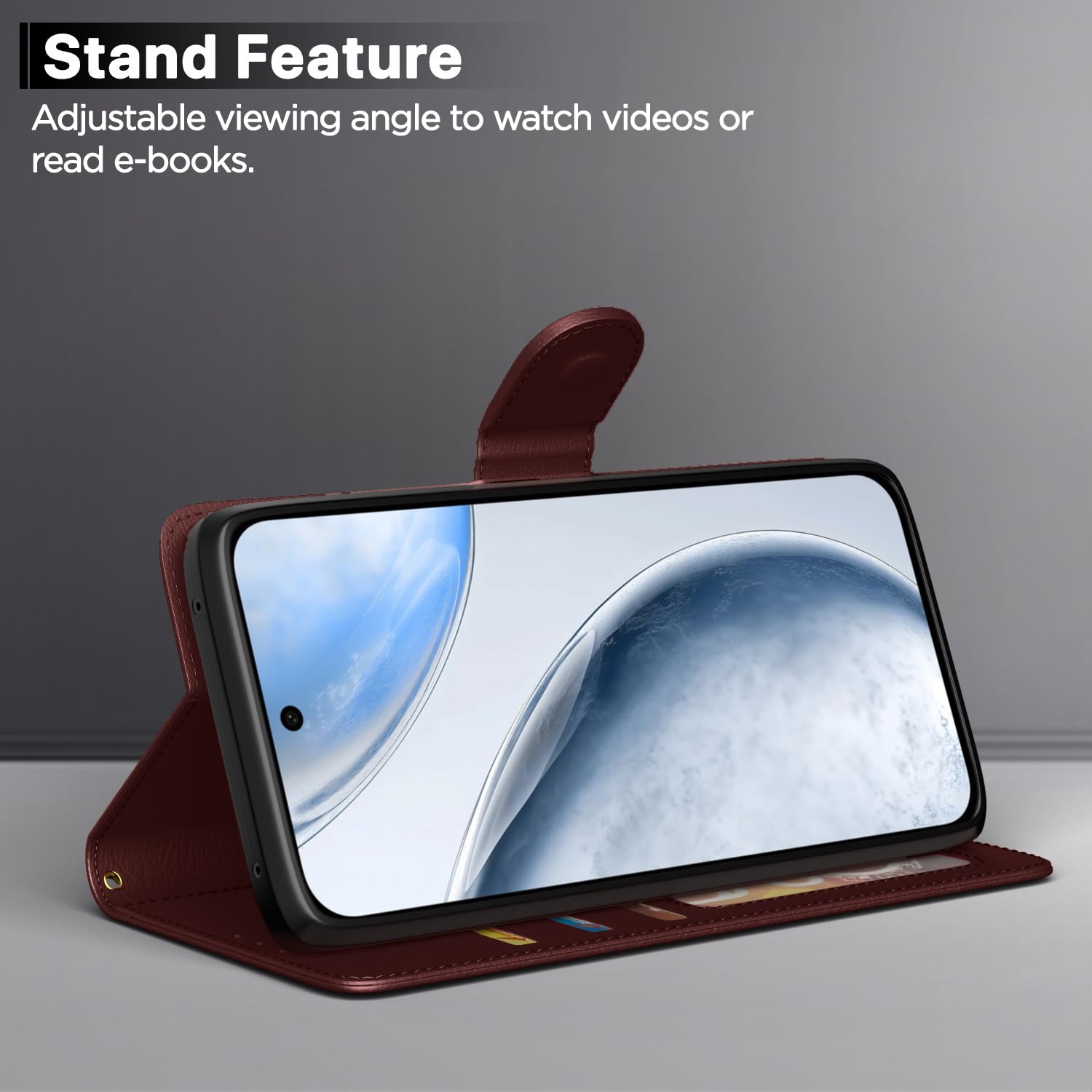 Brown mobile flip cover for Vivo X200 FE 5G – Pikkme – photo 3