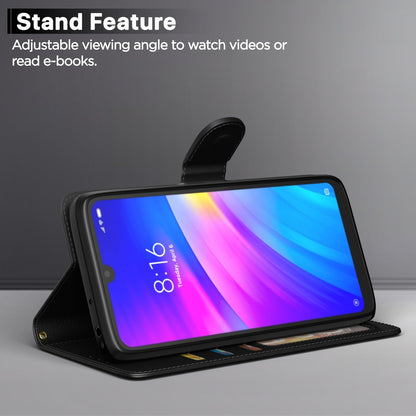 Black Wallet flip cover for Redmi 7/Y3 – Pikkme – photo 3