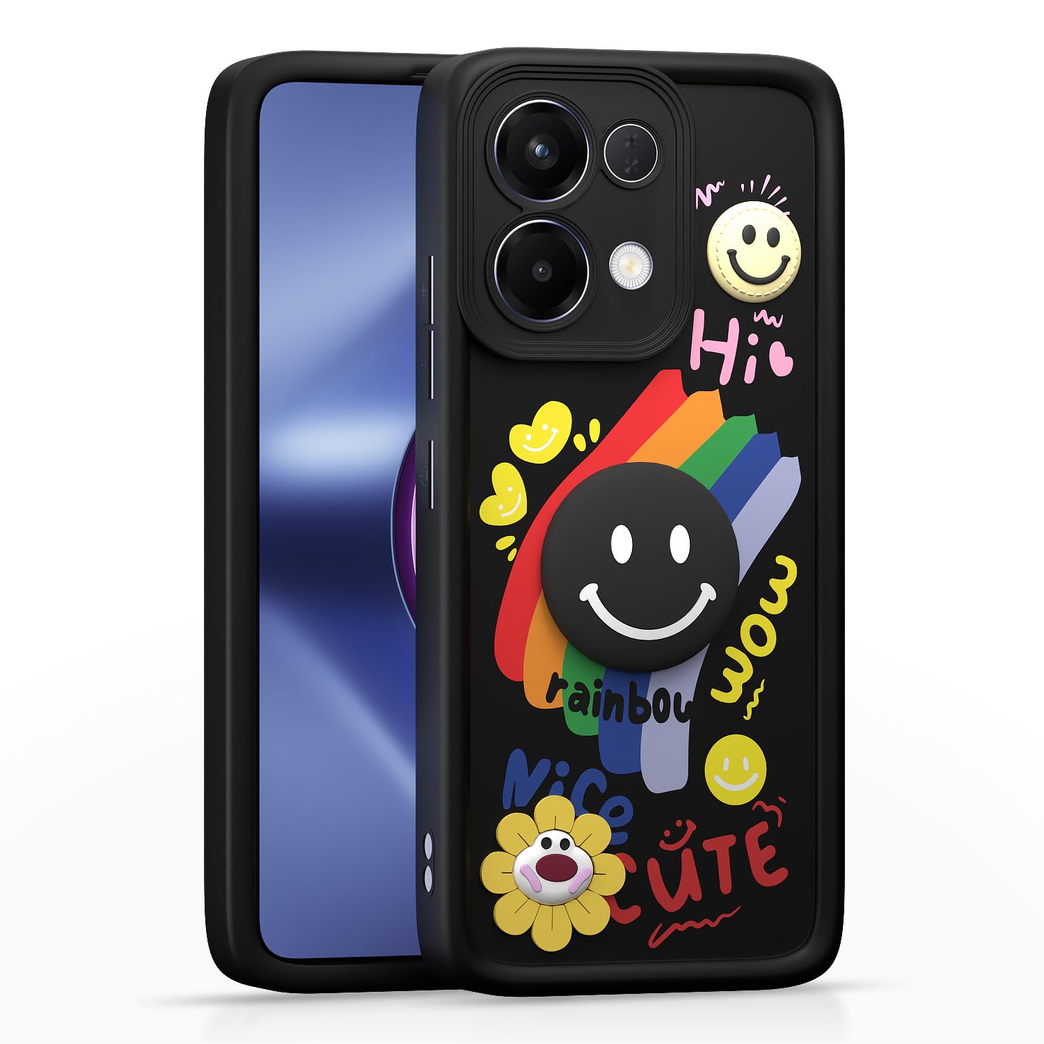 Black phone cover for Oppo K13 5G – Pikkme