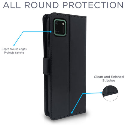 Pikkme Realme C11 Vintage Flip Cover | Black