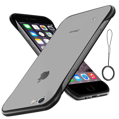 Pikkme black Frameless phone cover for iPhone 6/6s