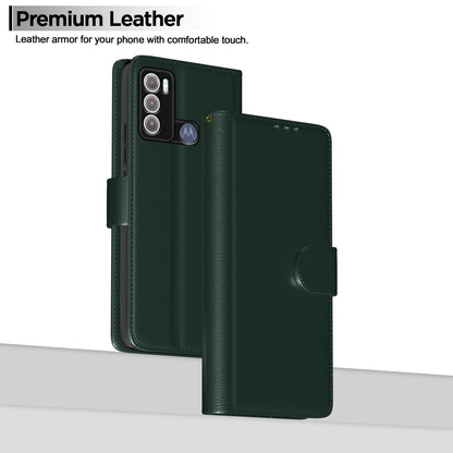 Pikkme Motorola Moto G60 / G40 Fusion Vintage Flip Cover (Green)