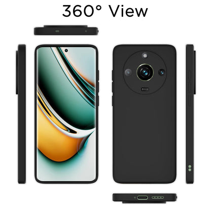Realme 11 Pro/11 Pro Plus 5G Liquid Silicone mobile cover in black by Pikkme – photo 4