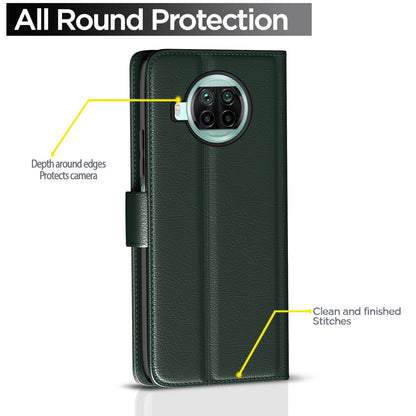 Pikkme Mi 10i Wallet green mobile flip cover – photo 4