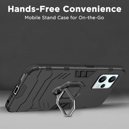 Pikkme Realme 9 4G / Realme 9 Pro Plus 5G D5 Tough Armor Back Cover | Black
