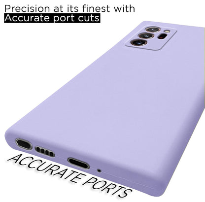 Pikkme Samsung Galaxy Note 20 Ultra 5G Liquid Silicone Back Cover | Purple