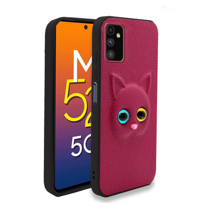 Pikkme Samsung M52 5G Cat pink back cover
