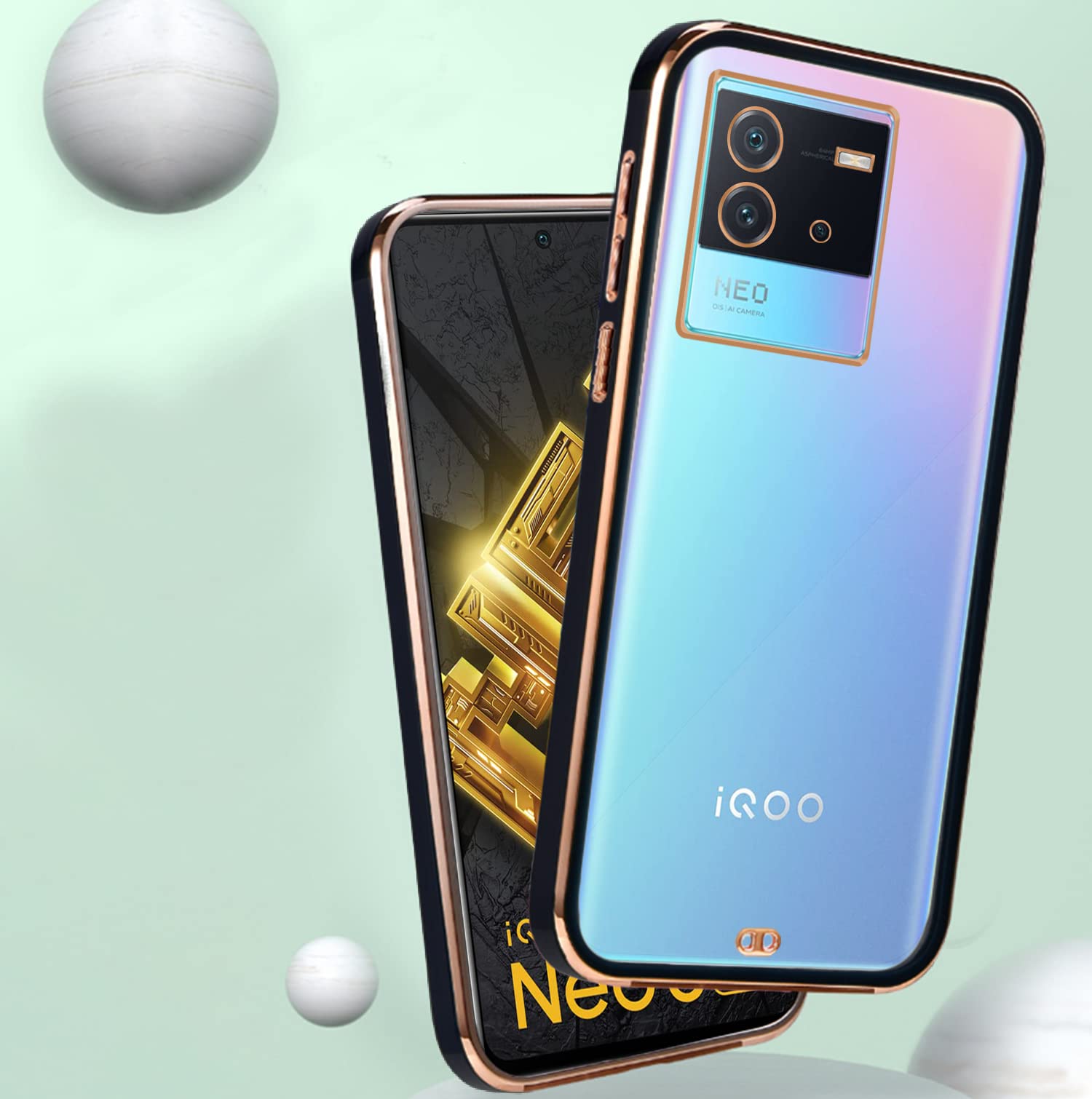 Black Chrome mobile back cover for iQOO Neo 6 5G – Pikkme – photo 2
