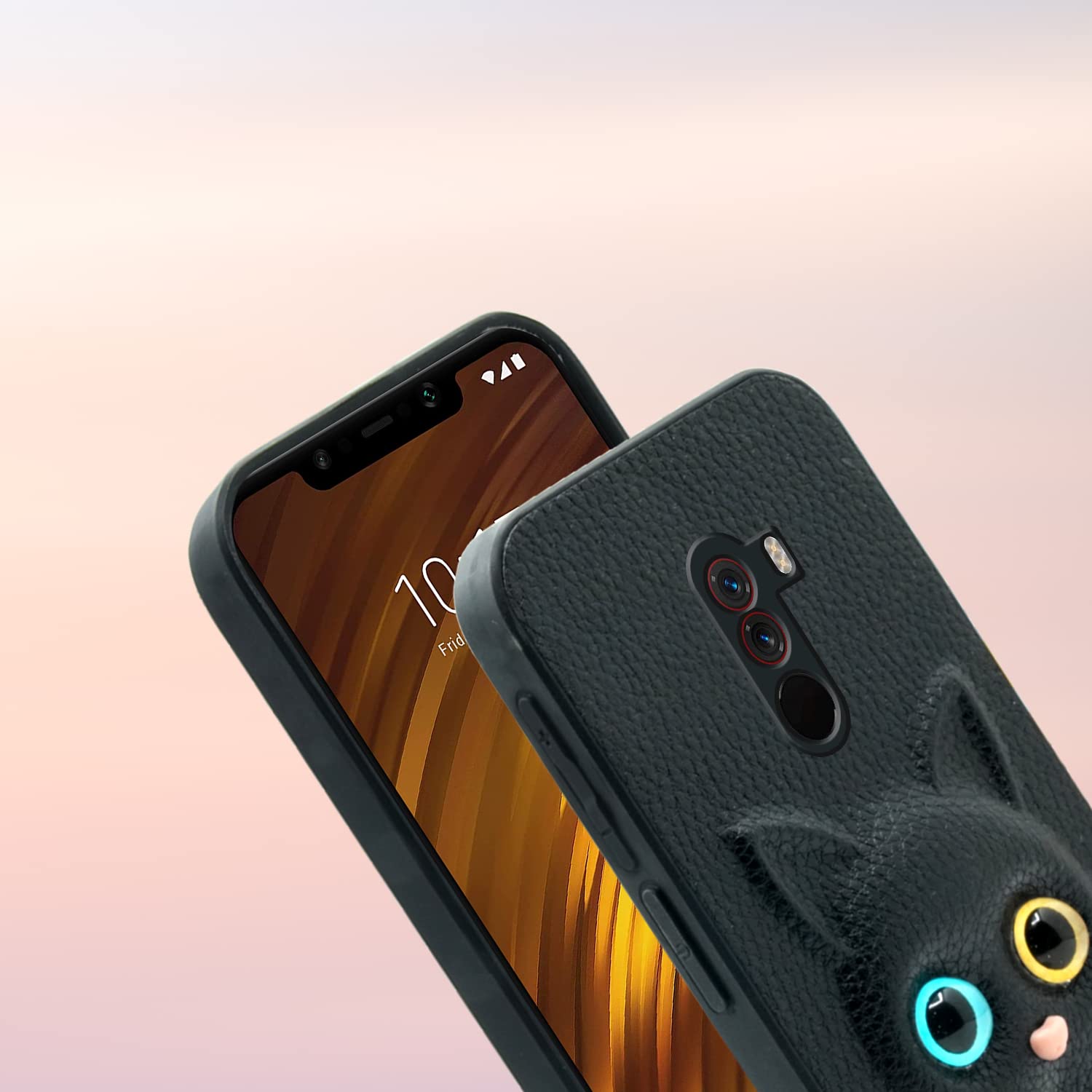 Pikkme Mi Poco F1 Cat black mobile back cover – photo 6