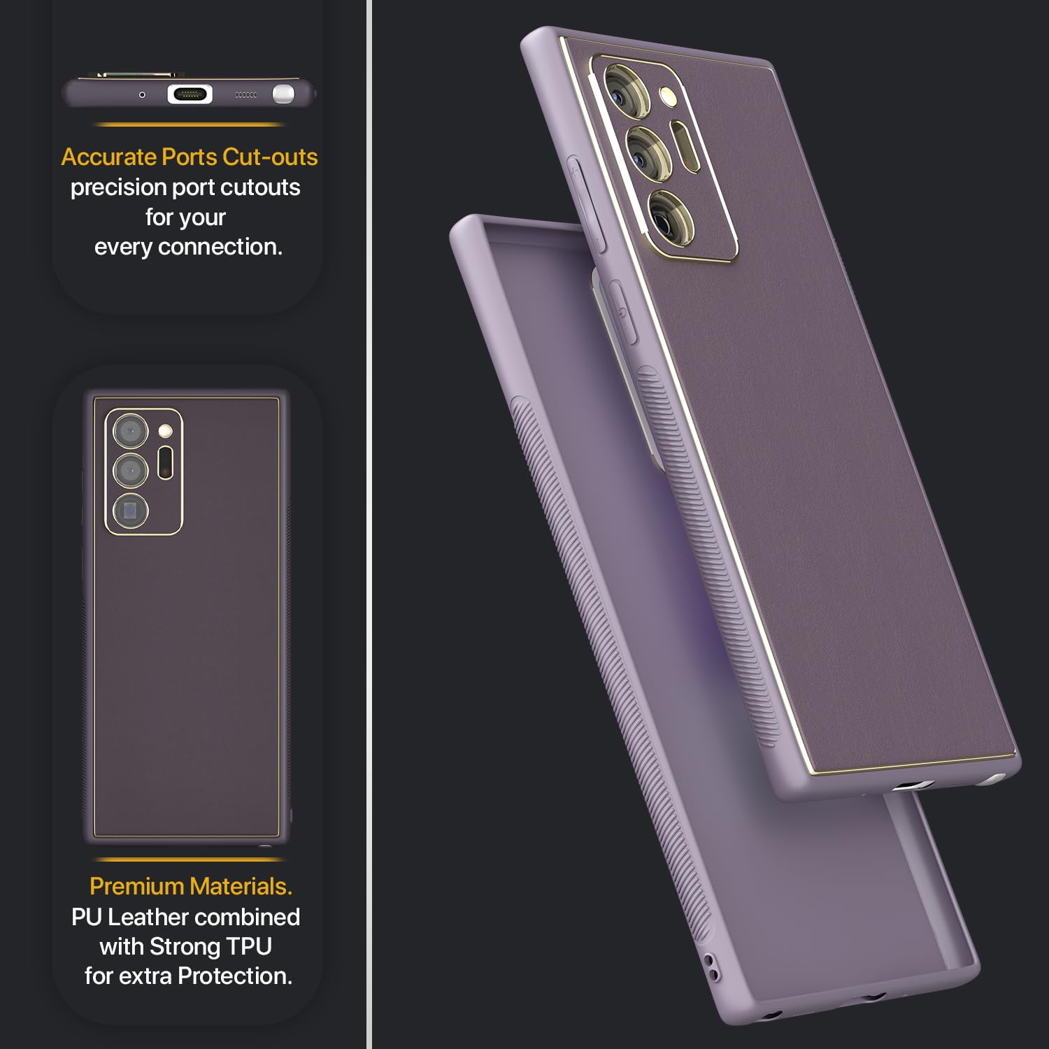 Samsung Note 20 Ultra 5G Chrome phone cover in purple by Pikkme – photo 3