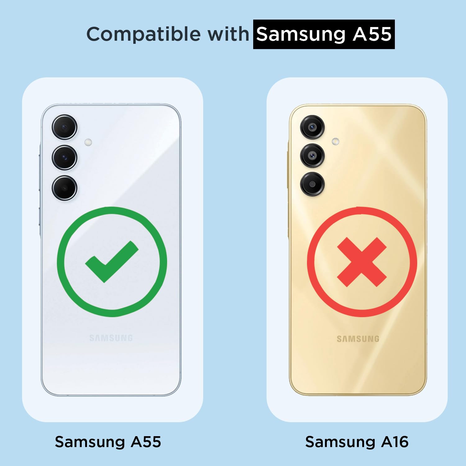 Samsung A55 5G mobile cover in transparent by Pikkme – photo 4