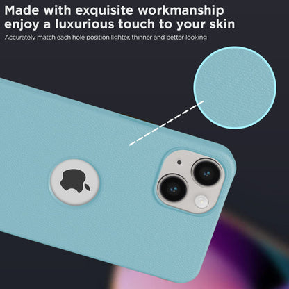 Sky blue Leather back cover for iPhone 14 – Pikkme – photo 3